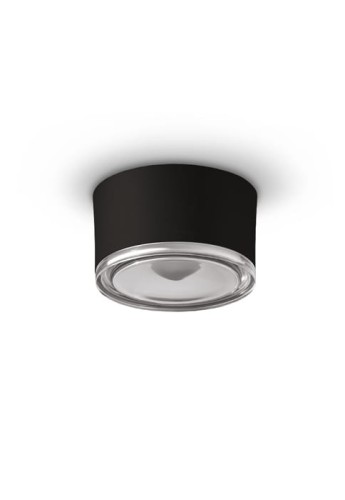 Lampa sufitowa zewnętrzna EYE ROUND 125 black - LED 12W 220-240V 3000K CRI>90 IP65 Spot 20° - LANDA