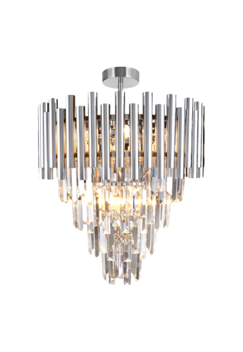 Lampa sufitowa MADISON CHROME - 9xE14 40W IP20