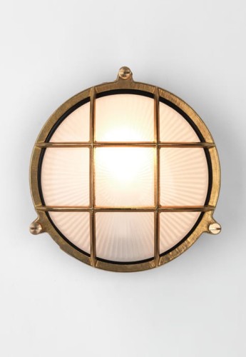 Lampa ścienna zewnętrzna THURSO ROUND mosiądz - 42W Max LED E27/ES IP44 - ASTRO