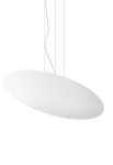 Lampa sufitowa wisząca GONG ⌀60 white - LED 43W 3000K Ra>90 4413lm 220-240V AC dimmable (DALI/Push DIM) IP20 - PANZERI