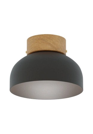 Lampa sufitowa wewnętrzna REIKO matowy czarny - E27, 220-240V, IP20, Ø21cm - ROBIN 