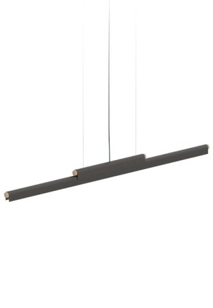 Lampa wisząca wewnętrzna RUDI matowy czarny - LED 32W, 3000K, 5400lm, 220-240V, IP20, ON-OFF - ROBIN 