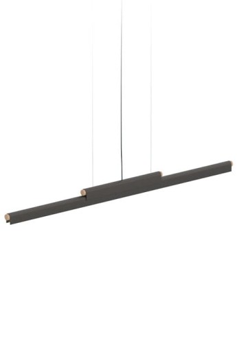 Lampa wisząca wewnętrzna RUDI matowy czarny - LED 32W, 3000K, 5400lm, 220-240V, IP20, ON-OFF - ROBIN