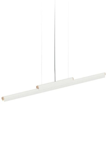 Lampa wisząca wewnętrzna RUDI matowy biały - LED 32W, 3000K, 5400lm, 220-240V, IP20, ON-OFF - ROBIN