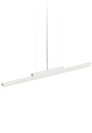 Lampa wisząca wewnętrzna RUDI matowy biały - LED 32W, 2700K, 5400lm, 220-240V, IP20, ON-OFF - ROBIN 