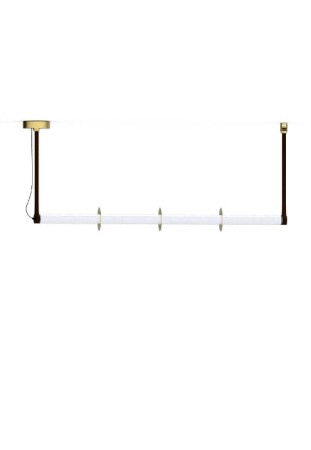 Lampa wisząca wewnętrzna ROSELINE złoty - LED 25W, 3000K, 1300lm, 220-240V, IP20 - ROBIN 