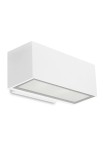 Oprawa oświetleniowa ścienna zewnętrzna AFRODITA LED Double Emission 220mm biały - LED 17.9W 3000K ON-OFF 1644lm IP66 - LEDS C4