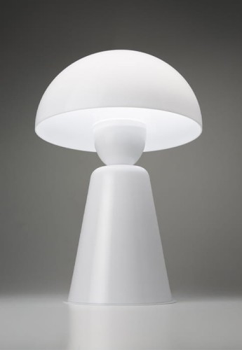 Lampa stołowa wewnętrzna STAR błyszcząca biel - LED E27 IP20 - ALMA LIGHT