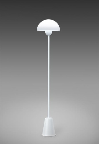 Lampa podłogowa wewnętrzna STAR błyszcząca biel - LED E27 IP20 - ALMA LIGHT