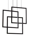 Lampa wisząca wewnętrzna FRAME SP QUADRATO black - LED 80W 3000K 9100lm 220-240V IP20