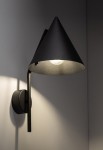 Kinkiet CONO BLACK 1 - E27 15W 230V-50Hz IP20