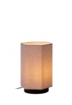 Lampa stołowa wewnętrzna ROXI czarny-biały krem - E27 220-240V IP20 22cm - ROBIN