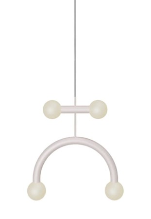 Lampa wisząca wewnętrzna RIGOBERTA DUO CURVED matowy biały - 4xG9 220-240V IP20 ON-OFF - ROBIN 