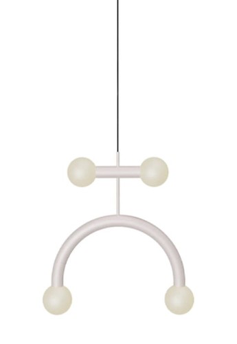 Lampa wisząca wewnętrzna RIGOBERTA DUO CURVED matowy biały - 4xG9 220-240V IP20 ON-OFF - ROBIN