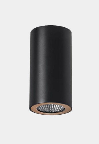 Oprawa oświetleniowa sufitowa wewnętrzna PIPE SINGLE czarny - GU10 8W 302lm - LEDS C4