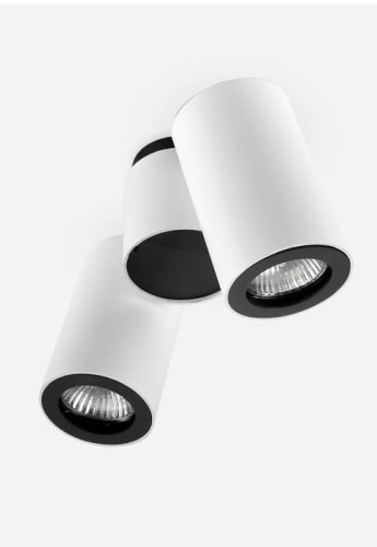 Oprawa oświetleniowa sufitowa wewnętrzna PIPE DOUBLE biały - GU10 16W 605lm IP23 - LEDS C4