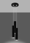 Lampa wisząca LAGOS 3P czarny - GU10, 3x10W LED, 230V 50Hz, IP20