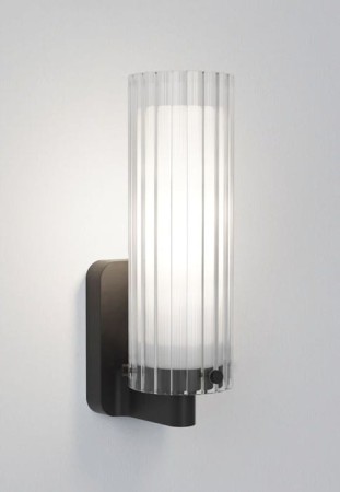 Lampa ścienna wewnętrzna OTTAVINO WALL matowy czarny - 5W Max LED E14/SES  IP44 - ASTRO 