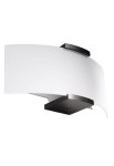 Kinkiet EMILIO wenge, biały - E14, 2x10W LED, ~220-230V, IP20