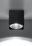Oprawa sufitowa BLAKE czarny - GU10/ES111, 1x10W LED, 220-230V, IP20