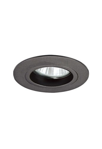 Oprawa oświetleniowa punktowa wpuszczana 03195B - GU5.3/PAR16, Max 12W LED, IP65, ø9x2,5cm, czarny