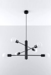 Lampa wisząca DUOMO 6 czarny - E27, 6x15W, 230V 50Hz, IP20