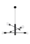 Lampa wisząca DUOMO 6 czarny - E27, 6x15W, 230V 50Hz, IP20