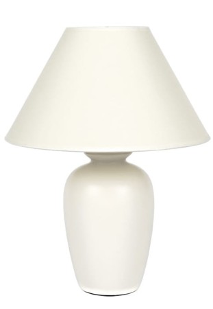 Lampka stołowa IBL/1305/E - Ε14,35W, IP20, owalna, biała, monochromatyczna