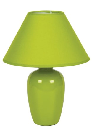 Lampka stołowa IBL/1305/G - Ε14, 35W, IP20, owalna, jasnozielona, monochromatyczna