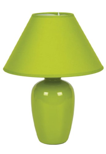 Lampka stołowa IBL/1305/G - Ε14, 35W, IP20, owalna, jasnozielona, monochromatyczna