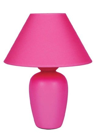 Lampka stołowa IBL/1305/H - Ε14, 35W, IP20, owalna, różowa, monochromatyczna