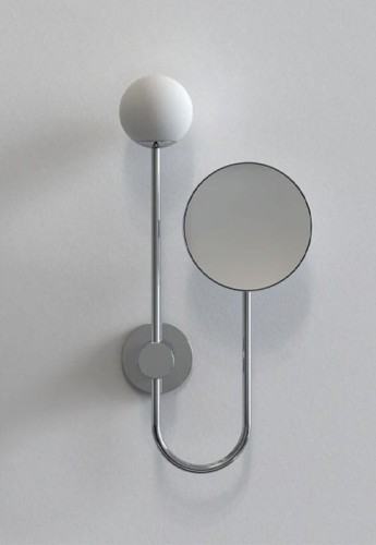 Lampa ścienna łazienkowa wewnętrzna ORB polerowany chrom - 3.5W Max G9 IP44 - ASTRO