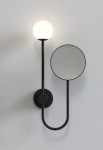 Lampa ścienna łazienkowa wewnętrzna ORB matowy czarny - 3.5W Max G9 IP44 - ASTRO