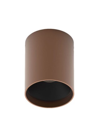 Oprawa sufitowa KUMU - LED 30W 220-240V 3000K 3693lm 36° CRI>90 IP65 ø10x13cm tytanowy brąz+czarny