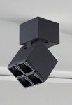 Oprawa sufitowa ABI - LED 6W, 220-240V, 3000K, 672lm, 8°, CRI>90, 6.1x11 cm, IP20, czarny