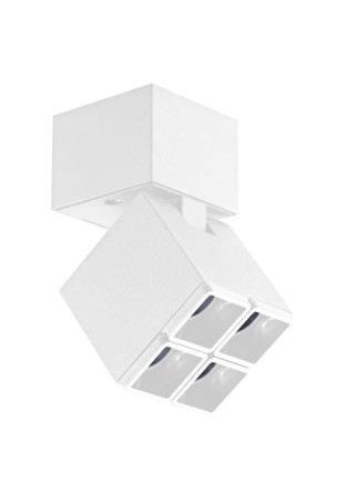 Oprawa sufitowa ABI - LED 6W, 220-240V, 3000K, 672lm, 8°, CRI>90, 6.1x11 cm, IP20, biały