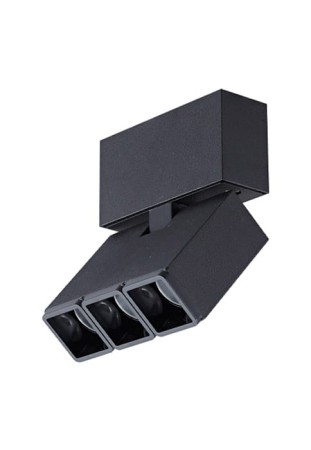 Oprawa sufitowa ABI - LED 4W, 3000K, 535lm, 8°, CRI>90, 9,1x11cm, IP20, regulowany, czarny