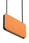 Lampa wisząca akustyczna MUTE - LED 22W 4000K, 3200lm, świeci w górę 130° - w dół 65°, CRI>80, IP20, DALI, pomarańczowa