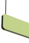 Lampa wisząca akustyczna MUTE - LED 45W, 4000K, 6300lm, świeci w górę 130° - w dół 65°, CRI>80, IP20, DALI, zielona