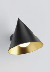 Lampa ścienna wewnętrzna RUBI MONO - G9 220-240V IP20 Matowa czerń i złoto - ROBIN