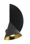 Lampa ścienna wewnętrzna RUBI DUO - G9 220-240V IP20 matowa czerń i złoto - ROBIN