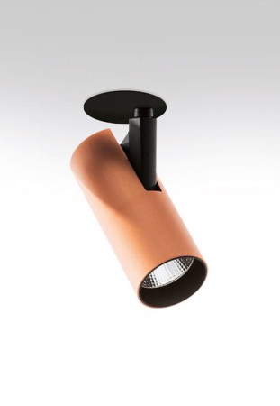 Oprawa oświetleniowa wpuszczana regulowana VECTOR SEMIRECESSED 55 - 23°, 18W, 2700K, 1715lm, CRI>90, IP20, miedziany