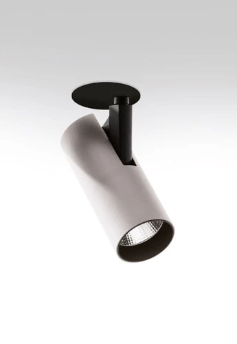 Oprawa oświetleniowa wpuszczana regulowana VECTOR SEMIRECESSED 55 - 23°, 18W, 2700K, 1715lm, CRI>90, IP20, srebrna