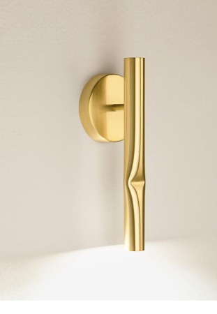 Lampa ścienna wewnętrzna FLOW A-3730 satin gold - LED 6,2W 100V- 240V 2700K 725lm CRI>90 IP20 - ESTILUZ