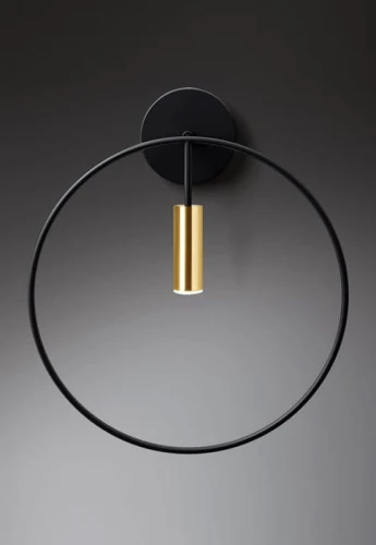 Lampa ścienna wewnętrzna REVOLTA A-3630-W black satin gold - LED 6,2W 100V-240V 2700K 725lm CRI>90 IP20 - ESTILUZ