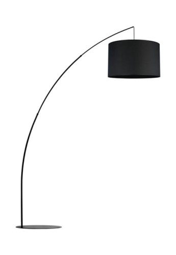 Lampa podłogowa MOBY 1 BLACK - E27 230V IP20
