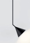Lampa sufitowa wisząca wewnętrzna RUBI MONO SIDE - G9 220-240V IP20 matowa czerń i złoto - ROBIN