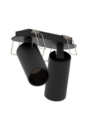 Oprawa oświetleniowa regulowana wpuszczana Spot LED COKO - 2x6W, 2700K, 1114lm, CRI>90, IP20, czarny