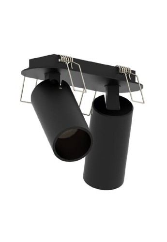 Oprawa oświetleniowa regulowana wpuszczana Spot LED COKO - 2x6W, 2700K, 1114lm, CRI>90, IP20, czarny