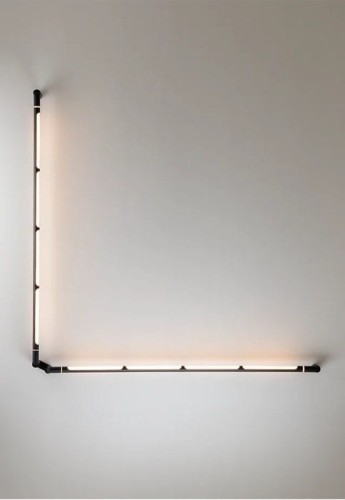 Lampa ścienna ARCO black matt - LED 2x12W 2700K Ang 120° > 90 CRI 24V 230V 2x1092lm IP65 1350 mm - ESTILUZ